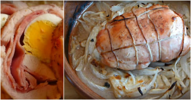 Kuřecí roláda s vajíčkem_recept