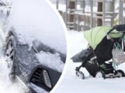 Víkend jako z katastrofického filmu: Sníh, mráz a vítr paralyzují region