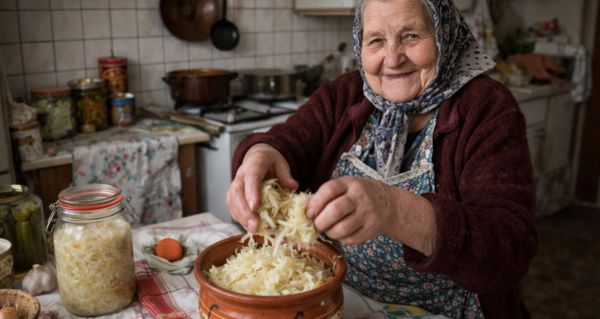 kysané zelí, fermentace, zdravé trávení, imunita, probiotika, domácí recepty, tradiční potraviny, přírodní zdraví, střevní mikroflóra, detoxikace